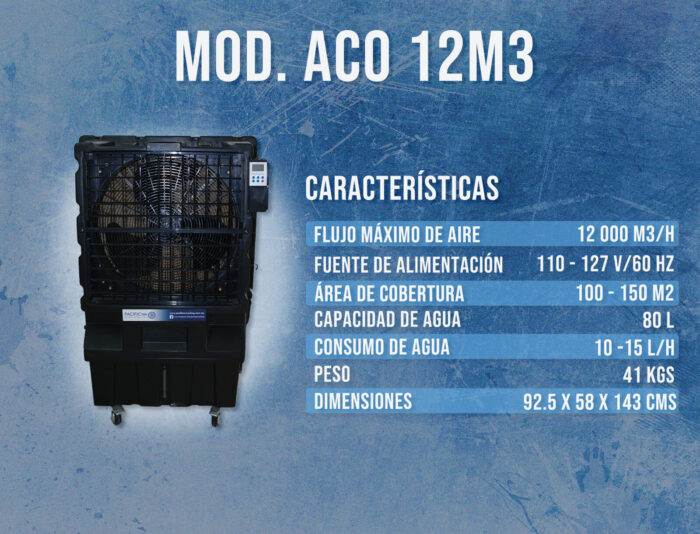 AEROCOOLER EVAPORATIVO MOD. ACO 12 - Image 2