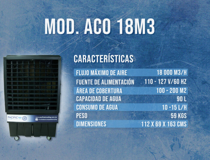 AEROCOOLER EVAPORATIVO MOD. ACO 18 - Image 2