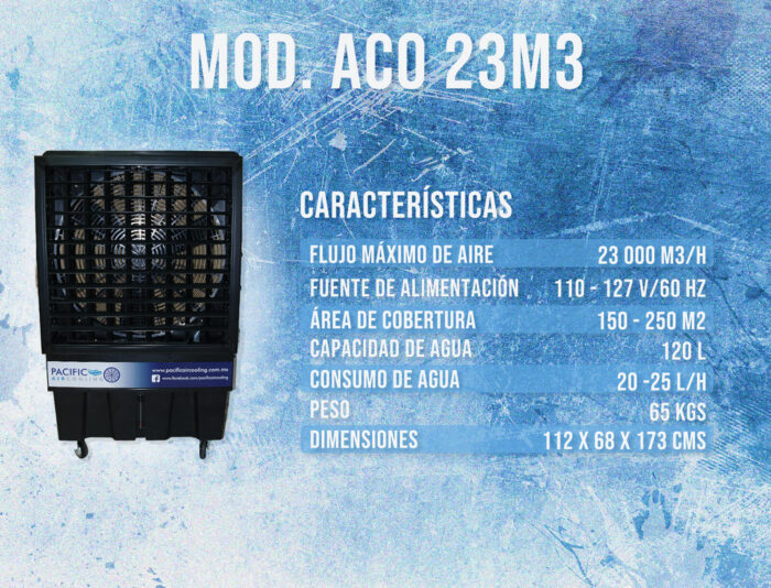 AEROCOOLER EVAPORATIVO MOD. ACO 23 - Image 2